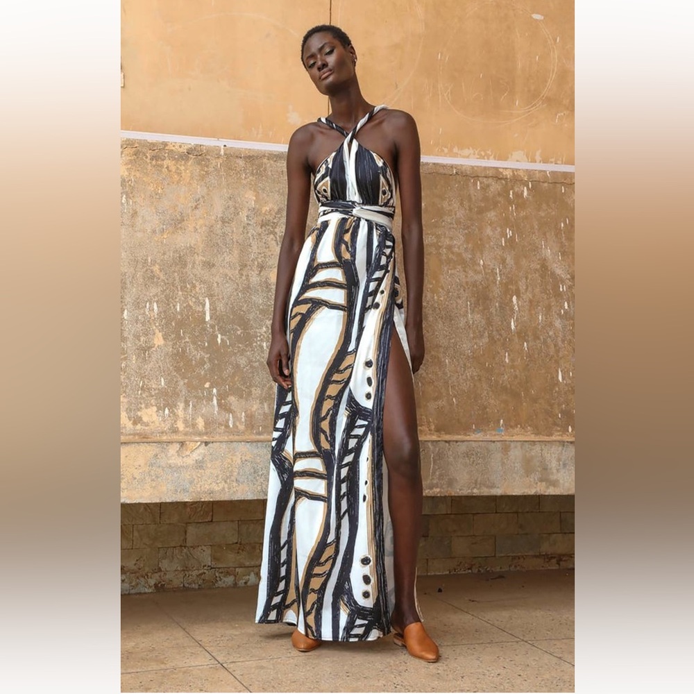 NWOT! Diarrablu Mailys maxi wrap dress